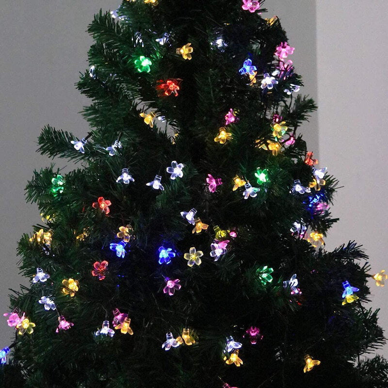 LED Solar Sakura String Lichter Wasserdichte Outdoor Feenblumenlichter 