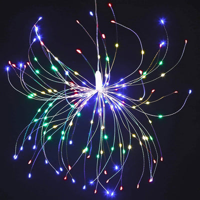 Feuerwerk Licht Löwenzahn Kupferdraht 120/200 Licht Batterie USB Solar LED Deko Licht 