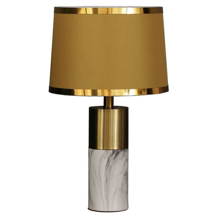 Lámpara de mesa táctil con regulador de intensidad Nordic Fabric Column 1-Light 