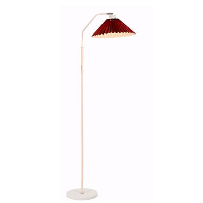 Minimalist Fabric Pleated Shade 1-Light Standing Floor Lamp