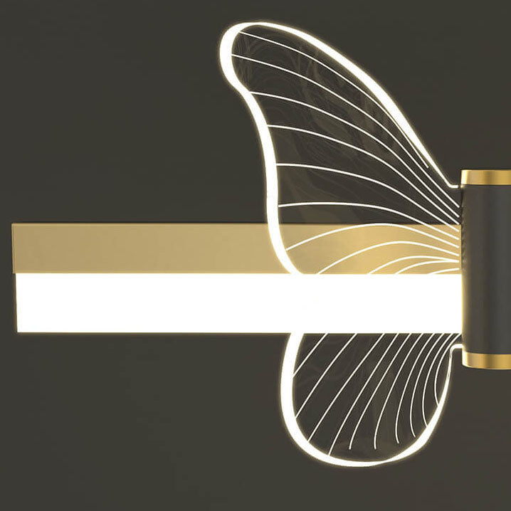 Modern Acrylic Butterfly Light Bar LED Pendant Light