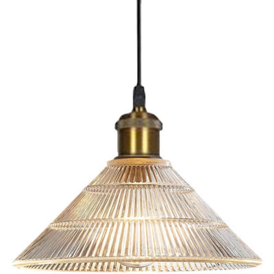 Textured Glass 1-Light Single Dome Pendant Light