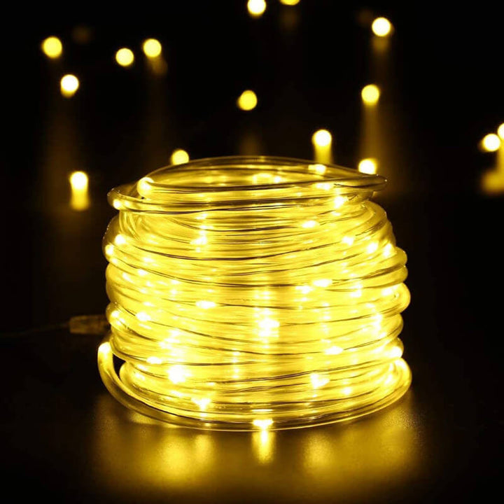 Luces de hadas de cadena solar LED impermeables al aire libre con alambre de cobre 