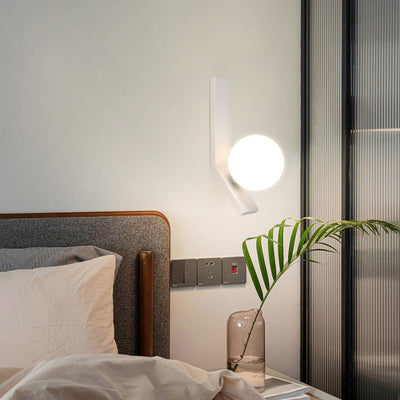 Modern Simple Acrylic Ball Shade LED Wall Sconce Lamp