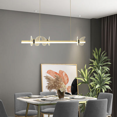 Modern Acrylic Butterfly Light Bar LED Pendant Light