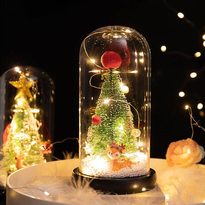 Creative Christmas Decoration Christmas Tree Glass Cover Night Light