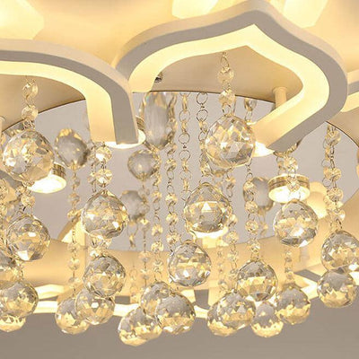 إضاءة السقف الكريستالية الحديثة بزهرة LED مع 20 مصباح 