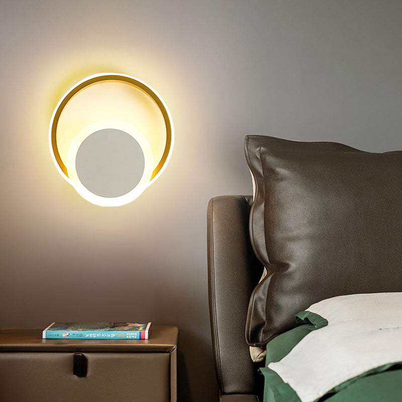 Nordic Einfacher Ring Kombination Design LED Wandleuchte 