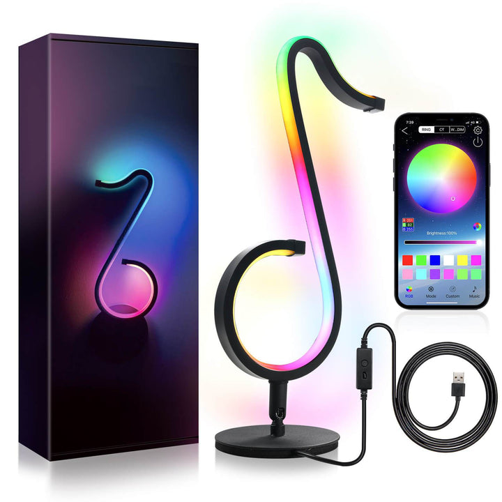 Lampe de table Creative Note RGB USB Night Light 