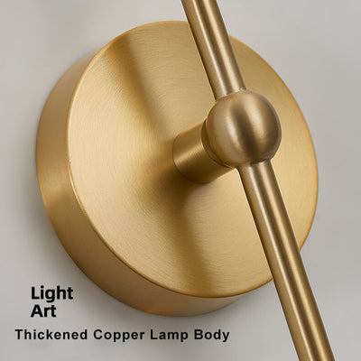 Modern Glass Ball 2-Light Sconce Lamp