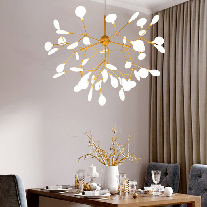 Ramas modernas de metal 27/36 luces de luciérnagas LED candelabros 