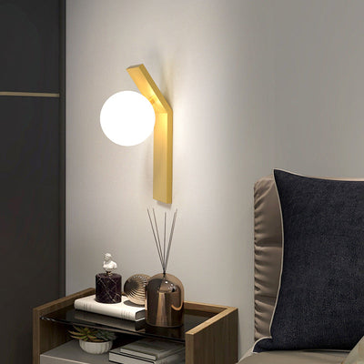 Modern Simple Acrylic Ball Shade LED Wall Sconce Lamp