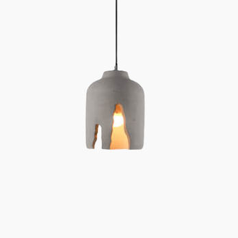Luminaire suspendu industriel créatif à 1 lumière en ciment Notch 