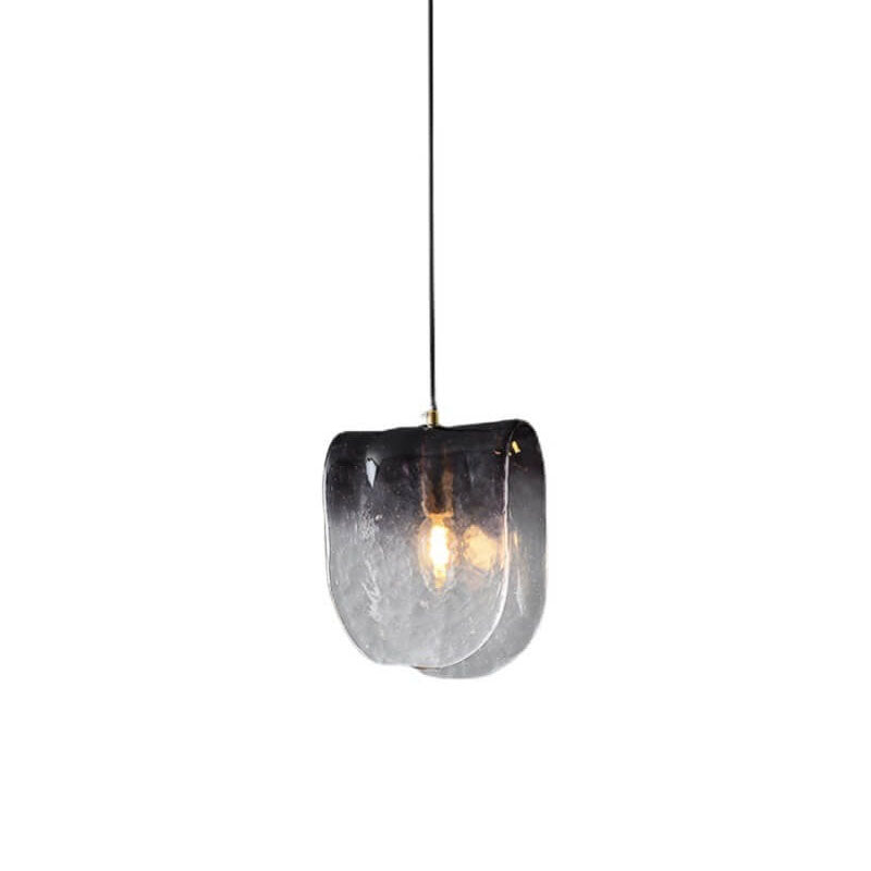 Post-modern Creative Gradient Smoke Gray Glass 1-Light Pendant Light