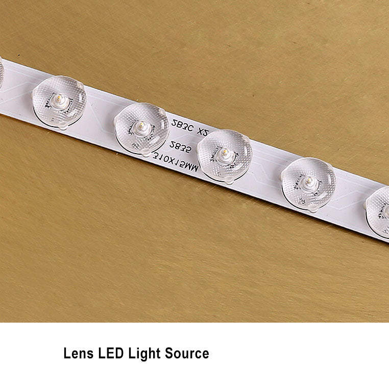 إضاءة LED مثبتة في السقف بلمسة حديثة من النحاس بدائرة واحدة 