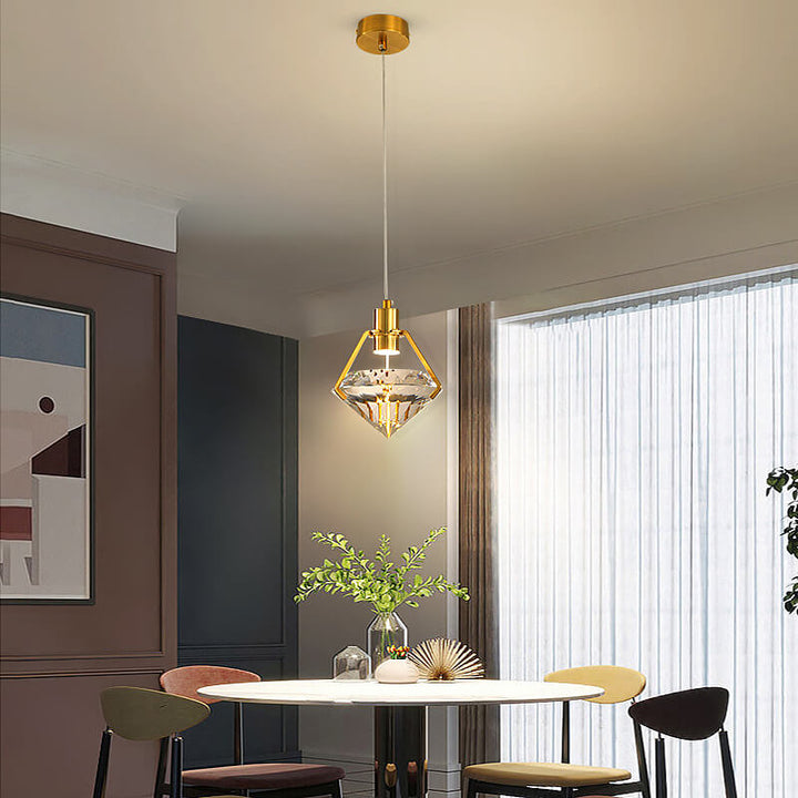 Modern Creative Diamond Shape 1-Light LED Pendant Light