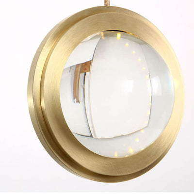 Post-modern Crystal Ball 1-Light LED Mini Pendant Light