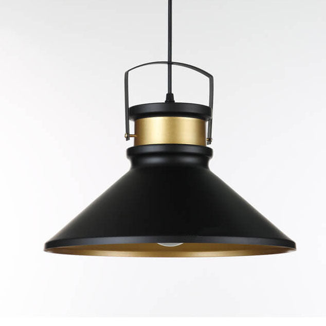 Retro 1-Luz Colgante de Tapa de Olla 