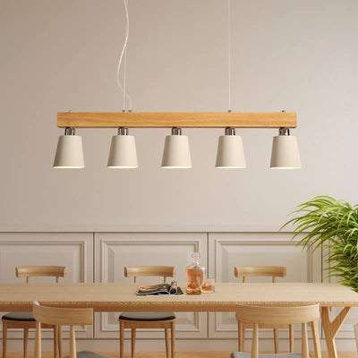 Modern Wooden Nordic Barrel 3/5-Light