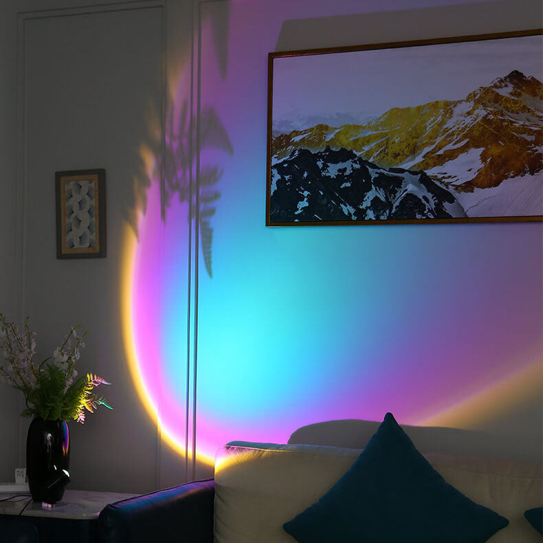 Sunset Lamp Vibes Sunset Projektionslampe Drehbare Tischlampe 