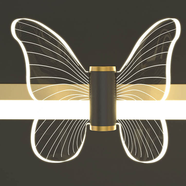 Modern Acrylic Butterfly Light Bar LED Pendant Light
