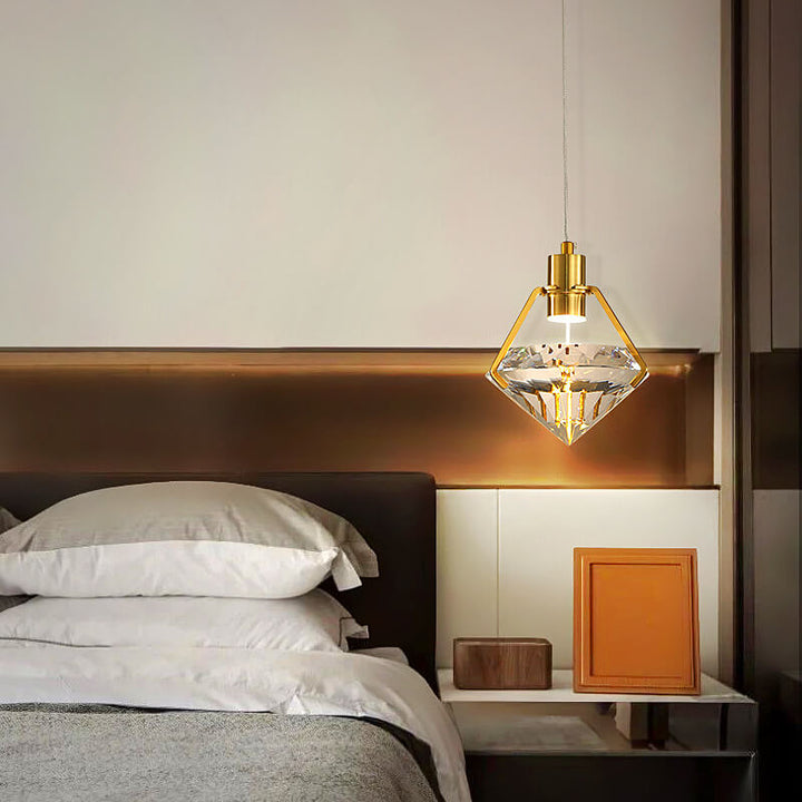 Modern Creative Diamond Shape 1-Light LED Pendant Light
