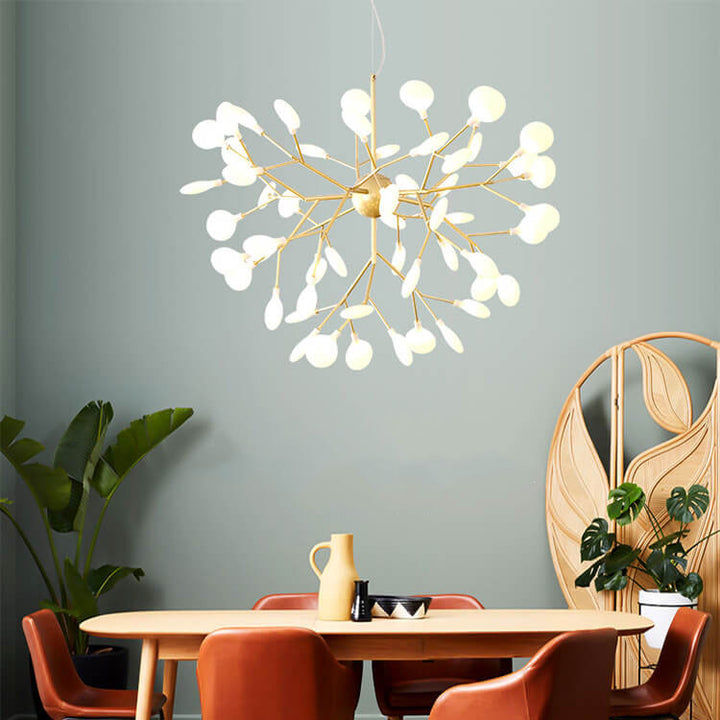 Ramas modernas de metal 27/36 luces de luciérnagas LED candelabros 