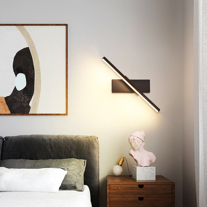 Industrielle Eisen-Nordic-Langbalken-Design-Drehbare LED-Wandleuchte 
