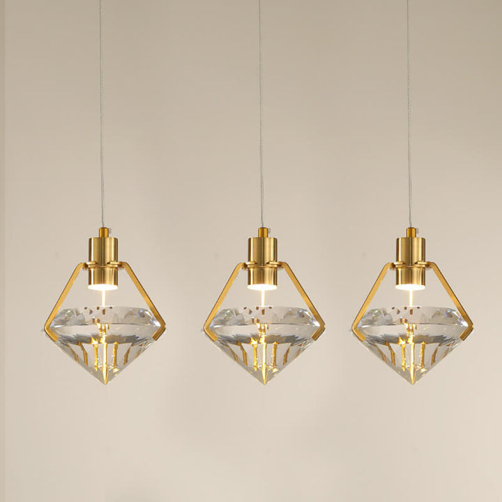 Modern Creative Diamond Shape 1-Light LED Pendant Light