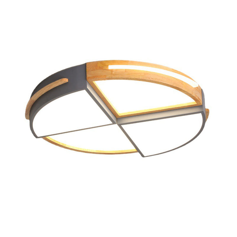 Diseño de Molino de Viento Geométrico de Tronco Creativo Nórdico LED Montaje Empotrado 