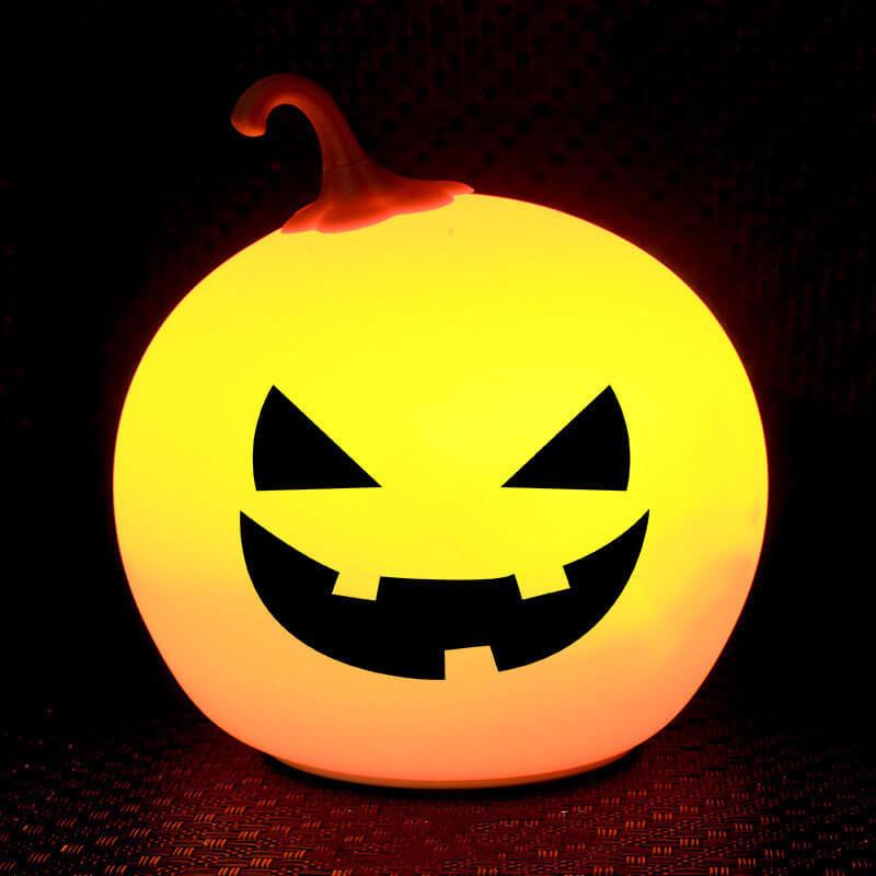 Halloween Runde Kürbis Pat Nachtlicht Bunt Dekorative LED Tischlampe 