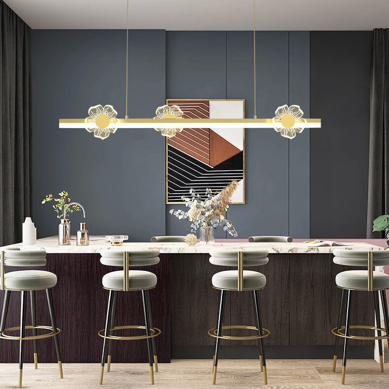 Modern Acrylic Butterfly Light Bar LED Pendant Light