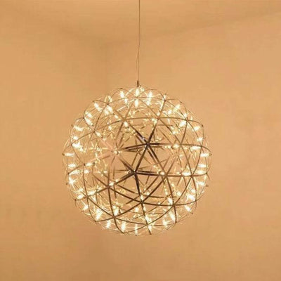 Modern Globe 12 Light LED Firework Pendant Light