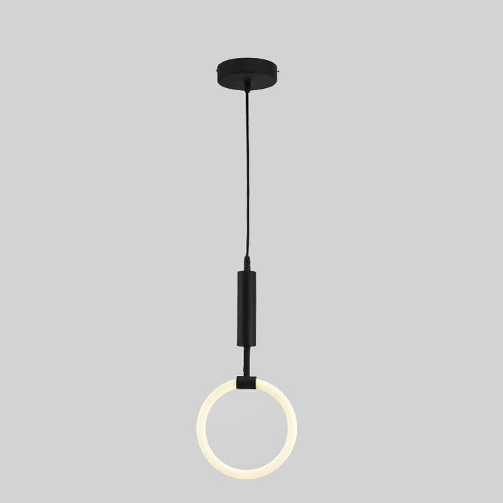 Modern Circle Ring 1-Light LED Pendant Light