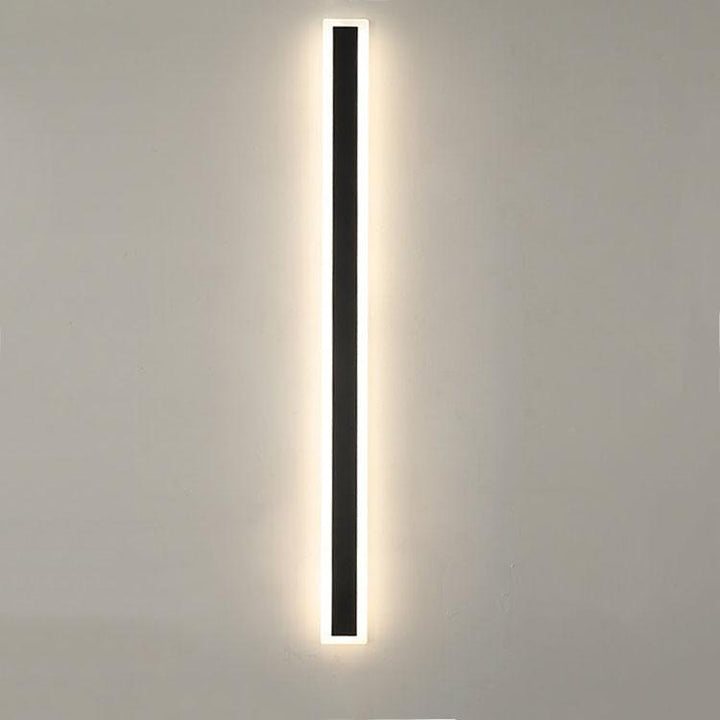 Minimalistische, längliche, stabförmige 1-Licht LED Acryl Außen wasserdichte Wandleuchte 