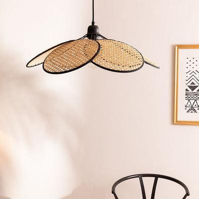 Japanese Wabi-sabi Rattan 1-Light Pendant Light