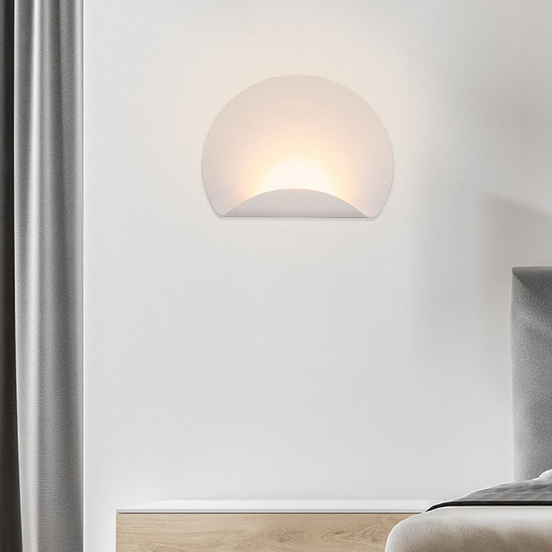 مصابيح الحائط LED الحديثة بشكل دائرة من الألومنيوم بلمبة واحدة 