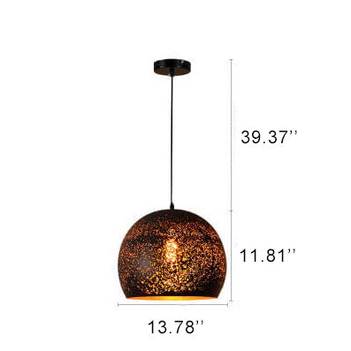 Industrial Rust Iron 1-Light Pendant Light 7 Design