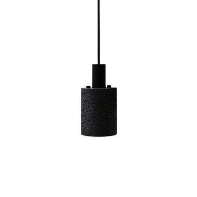 Lava Stone 1-Light Adjustable Length Cylinder Pendant Light