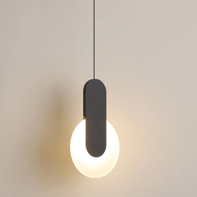 Modern Minimalist Metal Round Shape 1-Light LED Pendant Light
