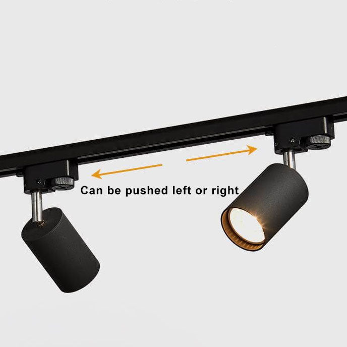 Projecteur sur rail 10W, éclairage sur rail LED rotatif en aluminium 
