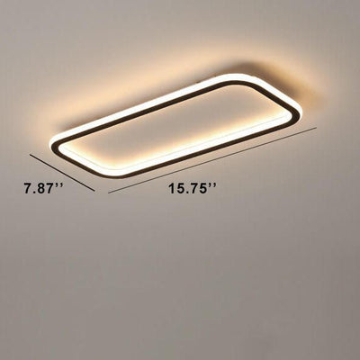 Minimalistische 1-Licht Lineare Acryl 3-Farben-wechselbare LED-Deckenleuchte 