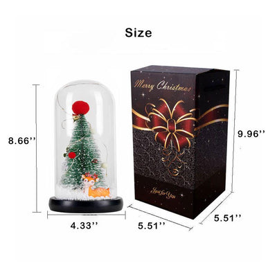 Creative Christmas Decoration Christmas Tree Glass Cover Night Light