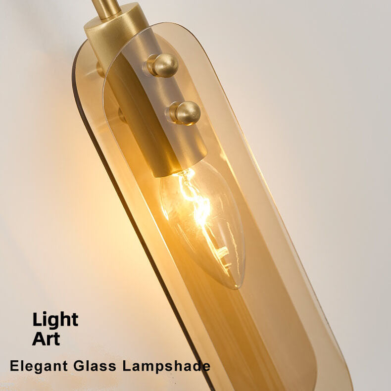 Modern Glass Ball 2-Light Sconce Lamp
