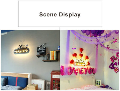 Applique murale en fer forgé créatif à 4 lumières 