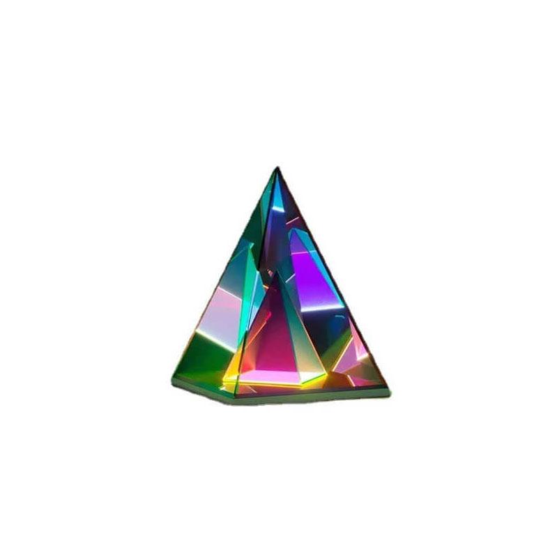 Magic Cube Box Triangle Acrylic Color LED Table Lamp