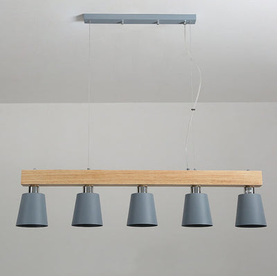 Modern Wooden Nordic Barrel 3/5-Light