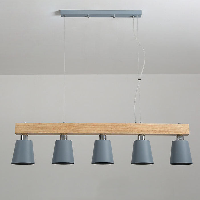 Modern Wooden Nordic Barrel 3/5-Light