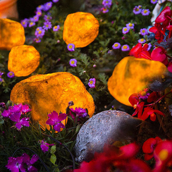 Modern Creative Simulation Stone Solar Outdoor Waterproof Garden Lights String