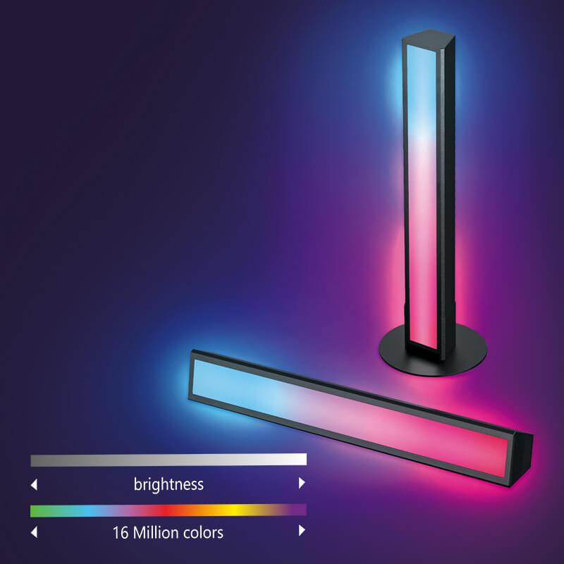 Lampe de table créative à 1 lumière LED RVB à longue bande 